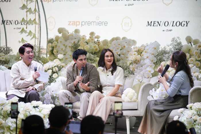 Luna Maya dan Maxime Bouttier di acara Press Loverence Official Launching Brand Ambassador ZAP Premiere and MEN/O/LOGY by ZAP