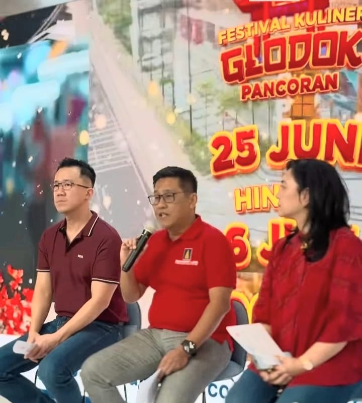 Jumpa pers pameran properti Golden June Deals  dan Festival Kuliner Glodok Pancoran di Hampton Square, Gading Serpong, Kab.Tangerang, Banten, Rabu (25/6/2025). (Foto - @hamptonsquare.serpong)
