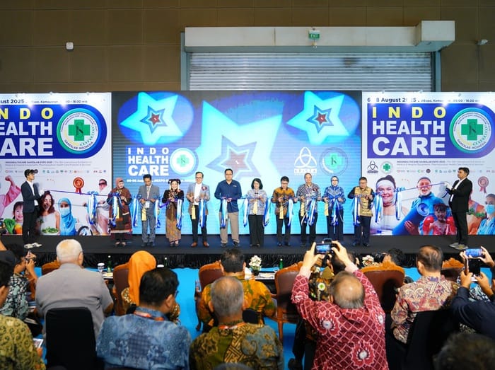 Pameran alat kesehatan Indohealthcare GAKESLAB Expo 2025 di JIExpo Kemayoran, Jakarta resmi dibuka pada Rabu (6/8/2025).