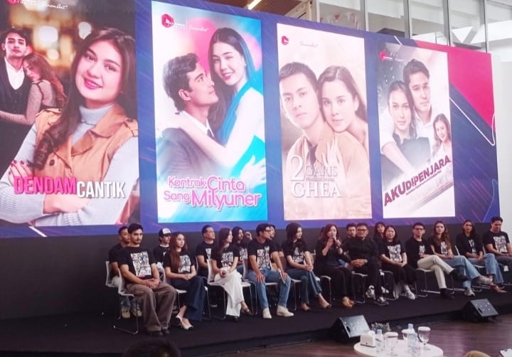 Jumpa pers peluncuran MyTelkomsel Short Movie di Telkomsel Smart Office, Jakarta, Kamis (7/8/2025).