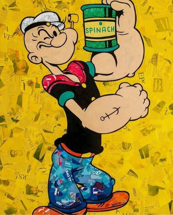 Tokoh kartun Popeye (Foto - @popeye)