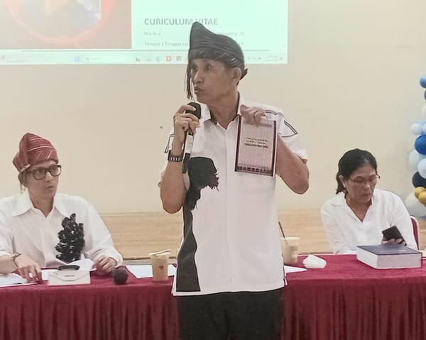 Acara Parsiajaran Marsurat Batak dengan tema “Aksara Batak Mendunia” di Ruang Salomo, HKBP Sudirman, Jakarta, Sabtu (4/10/2025). (Foto - Didang Prajasasmita)