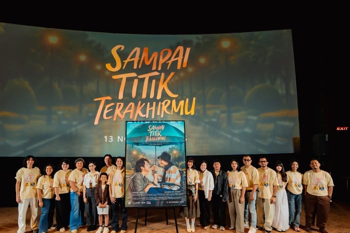Peluncuran official trailer dan poster film Sampai Titik Terakhirmu di XXI Senayan City, Jakarta, Rabu (8/10/2025). (Foto - LYTO Pictures)


