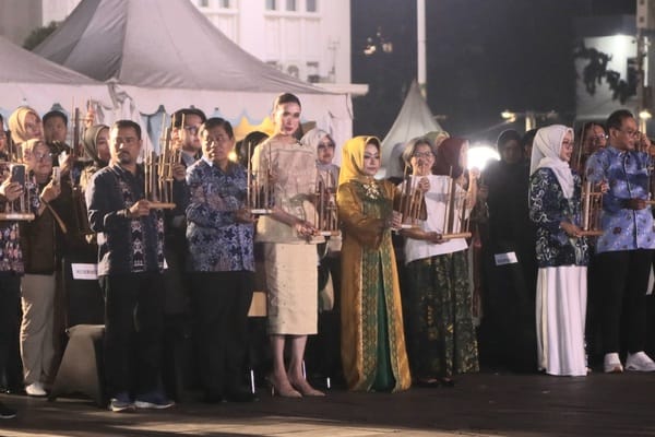 Acara Colours of Cultures Festival (CoCF) 2025, dengan tema Melodi Nusantara di Taman Fatahillah, Kota Tua, Jakarta, Sabtu (11/10/2025). (Foto - Didang Prajasasmita)


