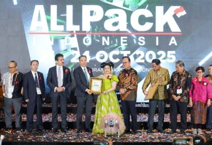 Pembukaan ALLPACK Indonesia 2025 di Jakarta International Expo (JIExpo), Kemayoran, pada 21-24 Oktober 2025.(Foto - Krista Exhibitions)