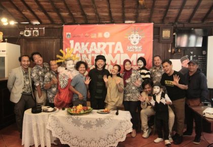 Konferensi pers JakMime Fast 2025 (Jakarta Pantomime Festival) di Jakarta, Kamis (20/11/2025). (Foto - Didang Prajasasmita)