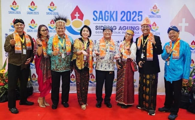 Ordinariatus Castrensis Indonesia (OCI), keuskupan yang menaungi umat Katolik di lingkungan TNI dan Polri, berpartisipasi dalam Sidang Agung Gereja Katolik Indonesia (SAGKI) 2025, digelar pada 3-7 November 2025 di Mercure Convention Center Ancol, Jakarta. (Foto - Istimewa)