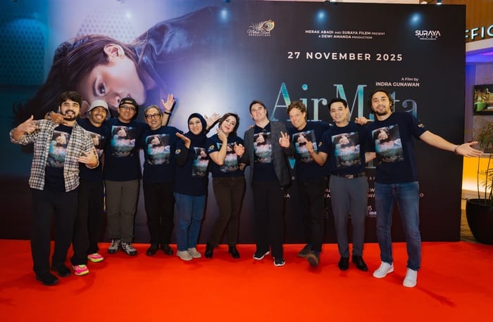 Jumpa pers dan press screening film Air Mata Mualaf di XXI Epicentrum, Kuningan, Jakarta Selatan, Rabu (19/11/2025). (Foto - Istimewa)