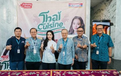 Peluncuran menu Thai Cuisine, hasil kolaborasi Yummy Choice Indomaret bersama Chef Jesselyn Lauwrence di Menara Indomaret, Pantai Indah Kapuk, Jumat (5/12/2025).