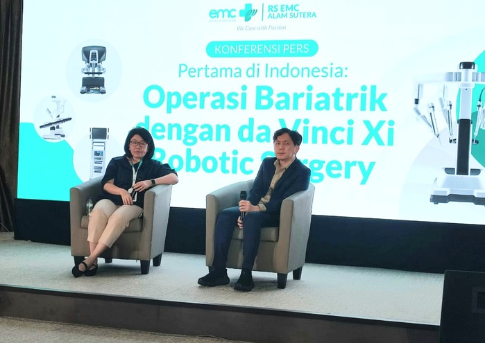 RS EMC Alam Sutera berhasil melakukan operasi bariatrik pertama di Indonesia menggunakan teknologi da Vinci Xi Robotic Surgery. (Foto - Istimewa)