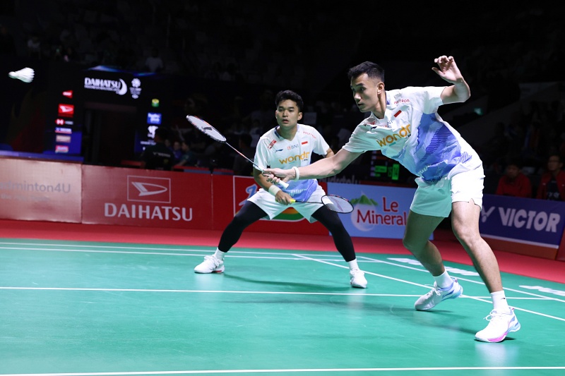 Pasangan rangking 18 dunia, Leo Rolly Carnando/Bagas melaju ke babak 16 besar setelah mengalahkan wakil Taiwan, Zhi-We He/Huang Jui-Hsuan, dengan skor 21-16, 21-16.
