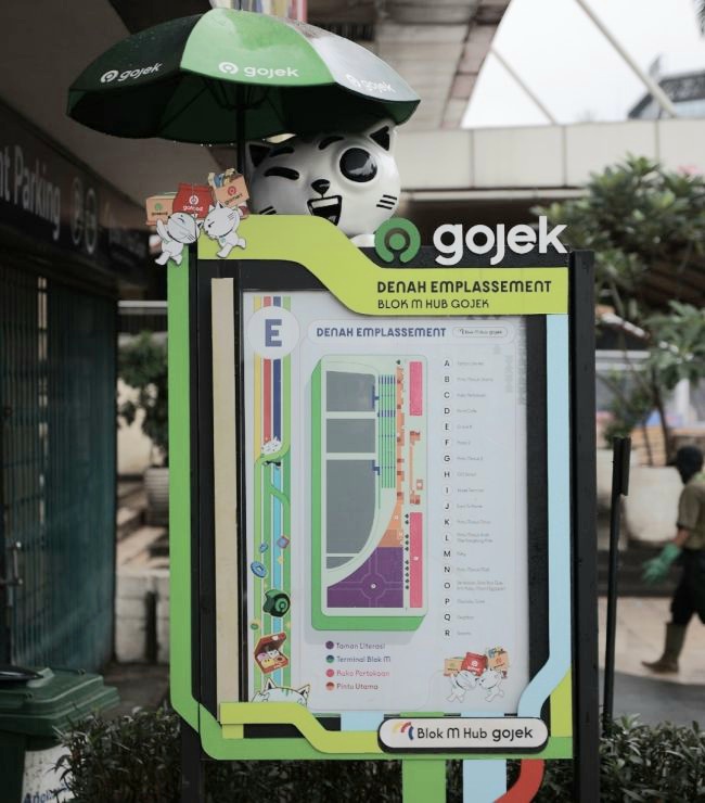 Denah kawasan Blok M Hub Gojek, hasil kolaborasi PT GoTo Gojek Tokopedia Tbk dan PT MRT Jakarta (Perseroda).