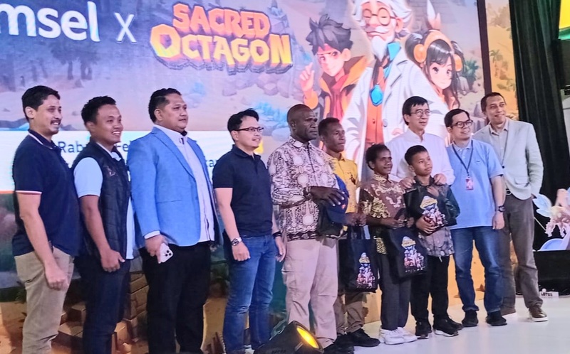 Peluncuran Paket Bundling Telkomsel x Sacred Octagon, layanan edu-games berbasis AI yang dirancang membuat belajar matematika terasa seperti bermain di M-Bloc Space, Jakarta Selatan, Rabu (11/2/2026). (Foto - Nasti)