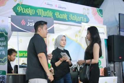 Posko Mudik Bank Jakarta di Rest Area KM 429 Semarang, Jawa Tengah. (Foto - Bank Jakarta)