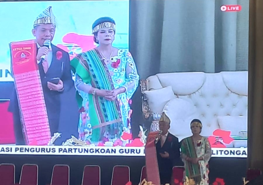 Pesta Bona Taon Silitonga Guru Hinombingan 2026 berlangsung di Sopo Marpingkir, Jakarta Timur, Minggu (22/3/2026).