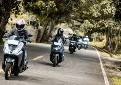 Ilustrasi mudik Lebaran naik motor. (Foto - YRA)