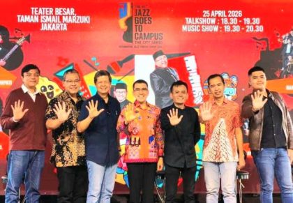 Konferensi pers Jazz Goes To Campus (JGTC) di kawasan Senayan, Jakarta Pusat, Jumat (17/04/2026). (Foto - YN)