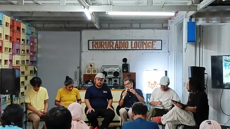 Pembukaan program kurikulum Sekolah Tani Kota berlangsung di Gudskul Ekosistem, Jagakarta, Jakarta Selatan, Sabtu (25/4/2026). (Foto - Abigail Anak Anugrah)